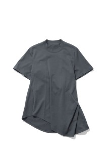 Cotton Jersey Asymmetric T-Shirt - GREY (MM26FW-JS007)