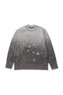 Floral Jacquard Graphic Knit Top - PURPLE (MM26FW-KN010)