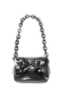 Transparent Sculptural Mini Chain Bag - BLACK (MMFW20-AC095)