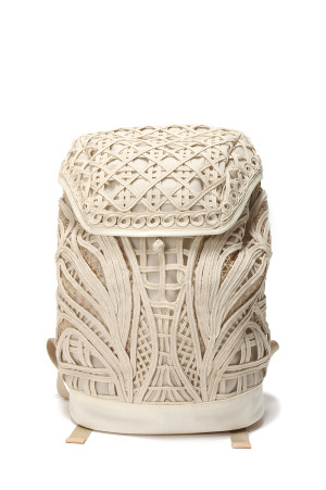 Cording Embroidery Backpack - BEIGE (MMFW20-AC401)