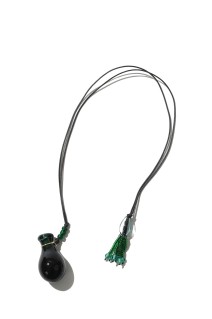 Floral Motif Glass Necklace - GREEN (MM26FW-AC309)