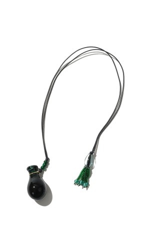 Floral Motif Glass Necklace - GREEN (MM26FW-AC309)