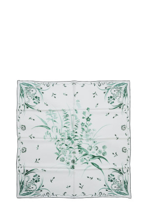 Hand Printed Silk Scarf_ - GREEN (MM26FW-AC315)