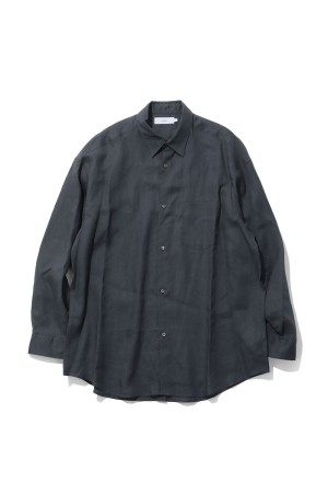 Linen L/S Oversized Regular Collar Shirt - C.GRAY (GM262-50039B)