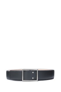 Graphpaper Holeless Leather Classic Belt - GRAY (GU262-90033B)