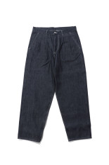 Selvage Denim Two Tuck Tapered Pants - INDIGO_RIGID (GU263-40060RB)