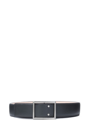 Graphpaper Holeless Leather Classic Belt - GRAY (GU263-90569B)