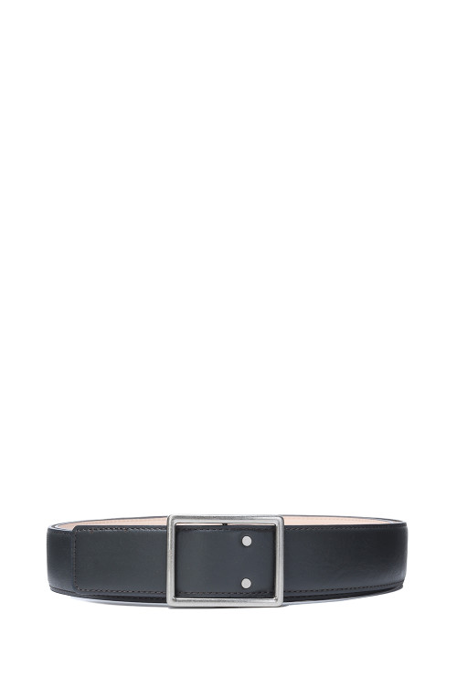 Graphpaper Holeless Leather Classic Belt - GRAY (GU263-90569B