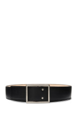 Graphpaper Holeless Leather Classic Belt - BLACK (GU263-90569B)