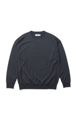 High Gauge L/S Oversized Crew Neck Knit - GRAY (GU263-80556B)