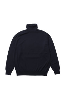 High Gauge L/S Oversized High Neck Knit - NAVY (GU263-80557B)