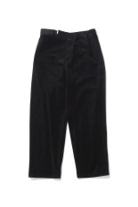 Soft Knit Corduroy Wide Tapered Chef Pants - BLACK (GM263-40112B)