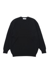 High Density Crew Neck Knit - BLACK (GU263-80540B)