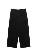 Suvin Corduroy Wide Straight Trousers - BLACK (GU263-40213B)