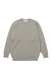 High Density Crew Neck Knit - ASH (GU263-80540C)