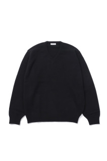 Lambswool V-neck Pullover - BLACK (KS26FKN09)