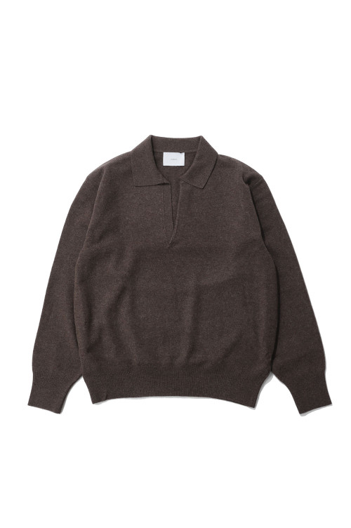 EXTRA FINE WOOL KNIT SKIPPER - MOCHA (ST.1636) | セレクトショップ