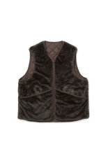 TECH BRITISH HUNTER FUR VEST - D.BROWN (BJ-51026W)