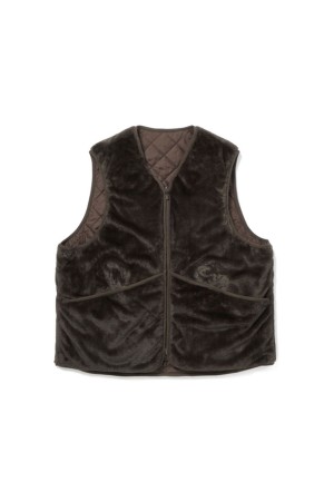 TECH BRITISH HUNTER FUR VEST - D.BROWN (BJ-51026W)