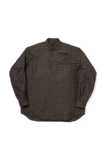 TECH BUTTON DOWN SHIRT L/S PLAIDS - LT.BROWN (BE-80026W)