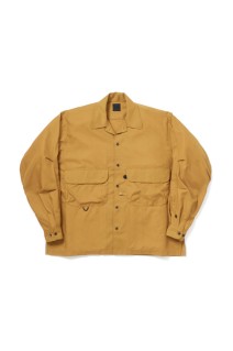 TECH SPORTS OPEN COLLAR SHIRT L/S SOLID - BRIGHT YELLOW (BE-82026W)