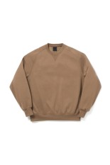 TECH SWEAT CREW FREEDOM SLEEVE - LT.BROWN (BE-51026W)
