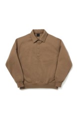 TECH SWEAT SNAP PULLOVER - LT.BROWN (BE-53026W)