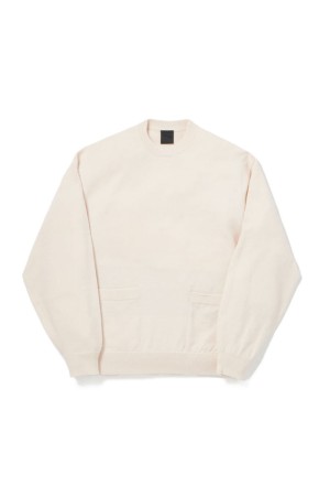 TECH KNIT CREW L/S Brewed Protein(TM) - OFF WHITE (BE-70026W)