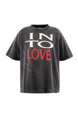 SS T-SHIRT / IN TO LOVE - BLACK (SM-MK1-0000-002)