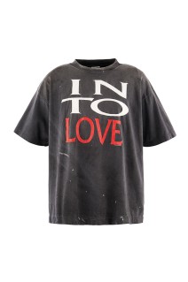 SS T-SHIRT / IN TO LOVE - BLACK (SM-MK1-0000-002)