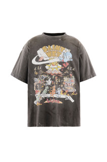 SS T-SHIRT / LIVING - BLACK (SM-MK1-0000-008)