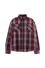 FLANNNEL SHIRT / CHECK - PURPLE (SM-MK1-0000-025)