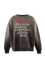 CREW NECK SWEAT / SAINT - BLACK (SM-MK1-0000-029)
