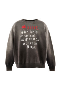 CREW NECK SWEAT / SAINT - BLACK (SM-MK1-0000-029)
