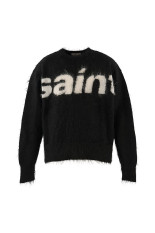 MOHAIR CREW KNIT / SAINT - BLACK (SM-MK1-0000-055)