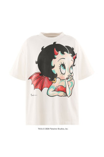 BTY_SS T-SHIRT / DEVIL - WHITE (SM-MK1-0000-C12)
