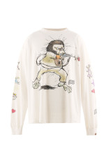 BAPE_LS T-SHIRT / RUNNING - WHITE (SM-MK1-0000-C38)