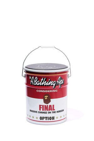 BAPE_CAN STOOL - WHITExRED (SM-MK1-0000-C42)