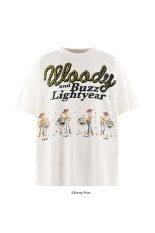 PIXAR_SS T-SHIRT / Woody&Buzz - WHITE (SM-MK1-0000-C93)