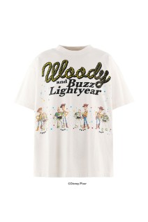 PIXAR_SS T-SHIRT / Woody&Buzz - WHITE (SM-MK1-0000-C93)