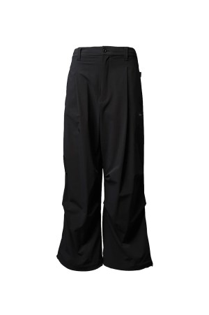 [PERTEX] One-tuck Prime-Wide Relaxing Pants - BLACK (11261461202)