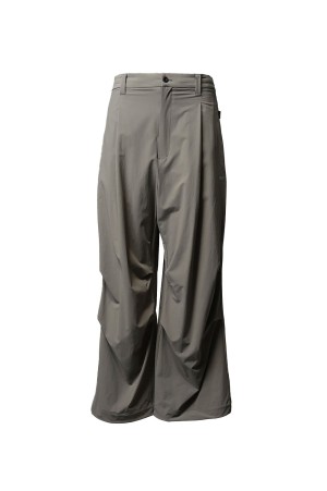 [PERTEX] One-tuck Prime-Wide Relaxing Pants - GRAY (11261461202)
