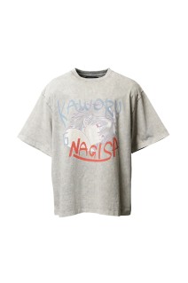 [EVANGELION for MAISON SPECIAL] Prime-Over Crew Neck Graphic T-Shirt - MLT6 (11261411205)
