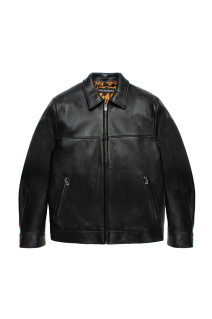 SINGLE RIDERS LEATHER JACKET ( TYPE-2 ) - BLACK (26FWE-WMO-BL04)