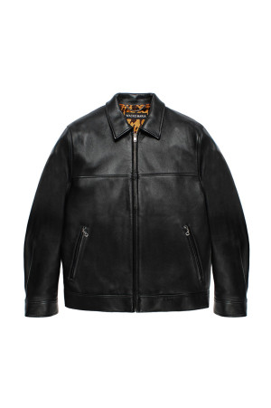SINGLE RIDERS LEATHER JACKET ( TYPE-2 ) - BLACK (26FWE-WMO-BL04)