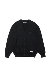 COTTON KNIT CARDIGAN ( TYPE-2 ) - BLACK (26FWE-WMK-KN04)