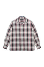 OMBRE CHECK OPEN COLLAR SHIRT L/S ( TYPE-2 ) - PINK (26FWE-WMS-OC02)
