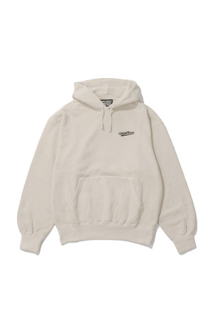 WASHED MIDDLE WEIGHT PULLOVER HOODED SWEAT SHIRT - IVORY (26FWE-WMC-SS02)
