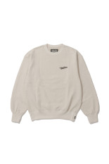 WASHED MIDDLE WEIGHT CREW NECK SWEAT SHIRT ( TYPE-1 ) - IVORY (26FWE-WMC-SS03)