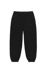 WASHED MIDDLE WEIGHT SWEAT PANTS - BLACK (26FWE-WMC-SP01)